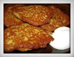 Russian food breakfast recipe draniki savoury Belarusian potato pancakes